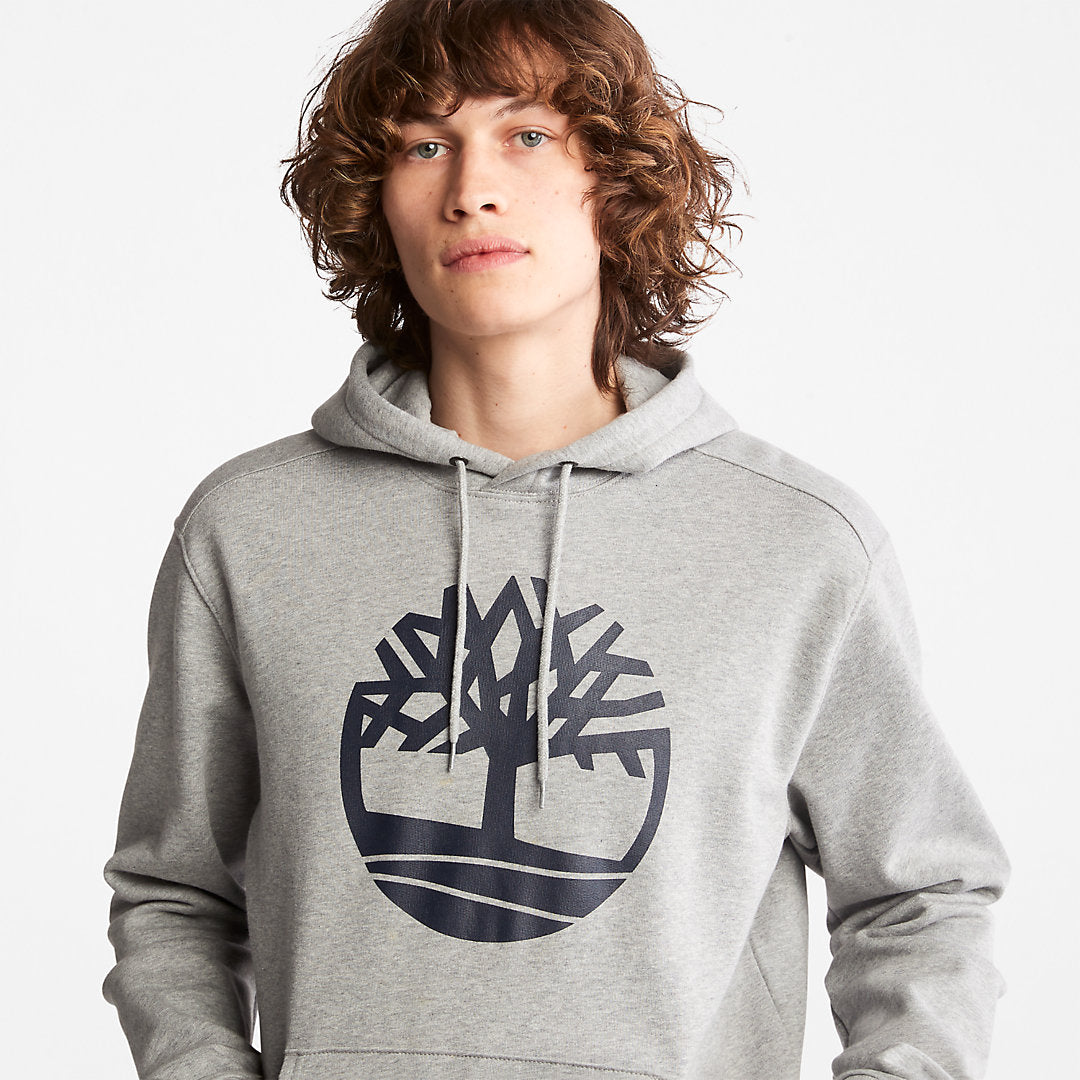 Mens Core Tree Logo Hoodie for Men in Grey - Timberland
