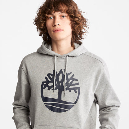 Mens Core Tree Logo Hoodie for Men in Grey - Timberland