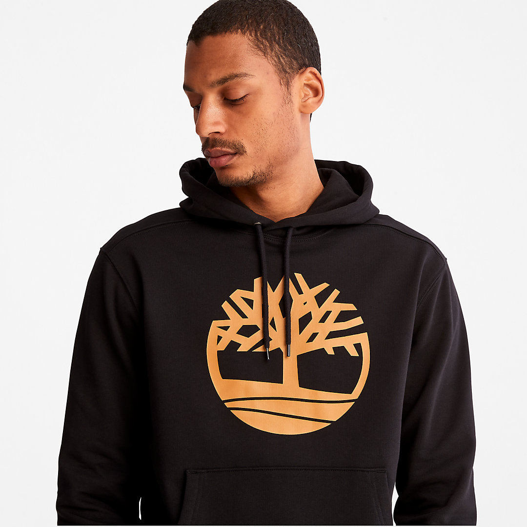 Mens Timberland® Tree-Logo Hoodie for Men in Black - Timberland