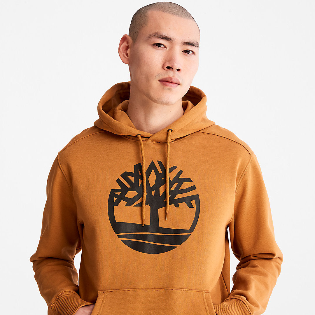 Mens Core Tree Logo Hoodie for Men in Yellow - Timberland