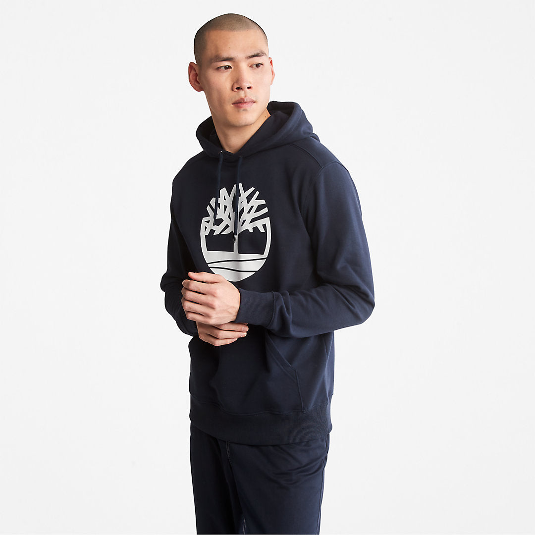 Mens Core Tree Logo Hoodie for Men in Navy - Timberland