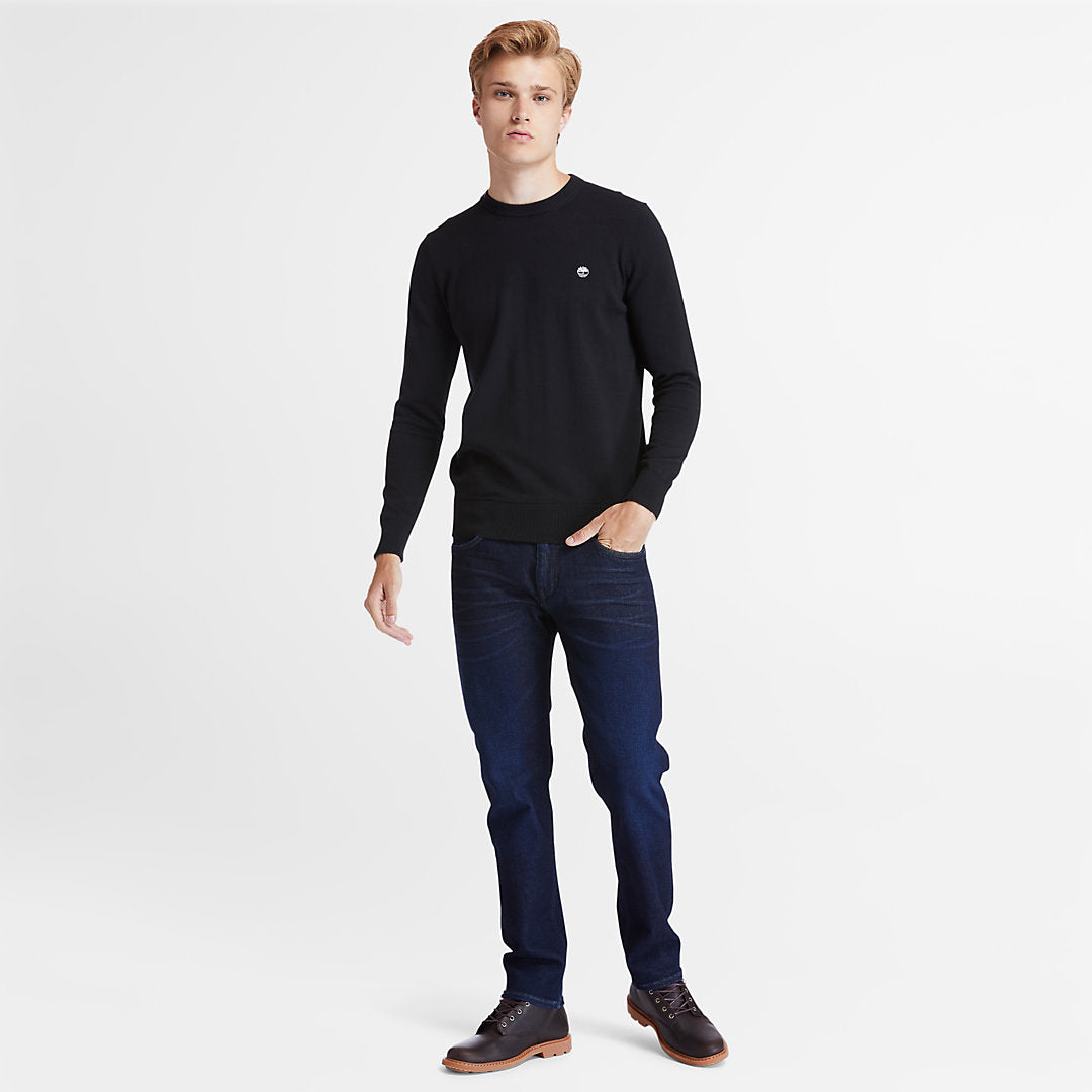 Mens Williams River Organic Cotton Sweater for Men in Black - Timberland