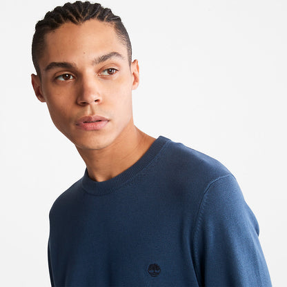 Mens Williams River Organic Cotton Sweater for Men in Blue - Timberland