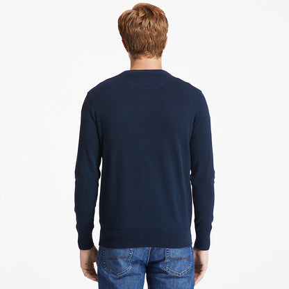 Mens Williams River Organic Cotton Sweater for Men in Navy - Timberland