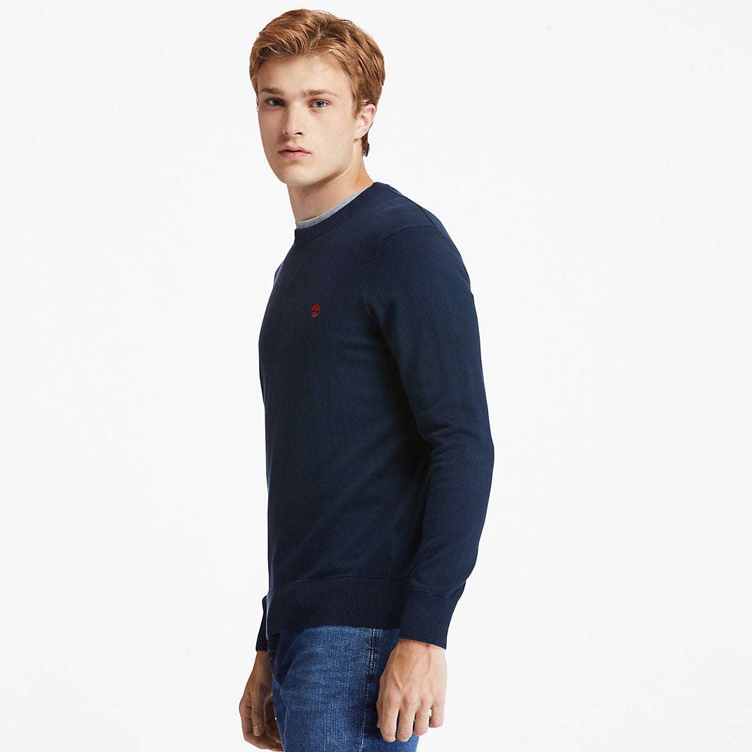 Mens Williams River Organic Cotton Sweater for Men in Navy - Timberland