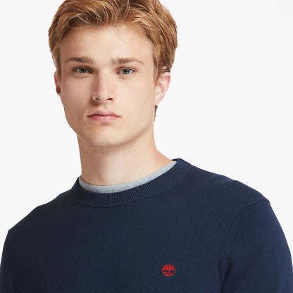 Mens Williams River Organic Cotton Sweater for Men in Navy - Timberland