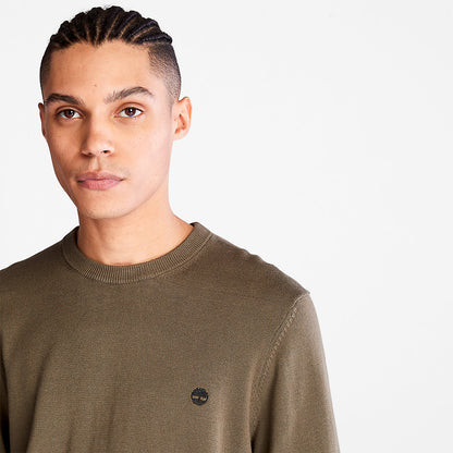 Mens Williams River Organic Cotton Sweater for Men in Dark Green - Timberland