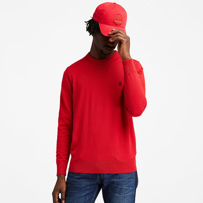 Mens Williams River Organic Cotton Sweater for Men in Red - Timberland