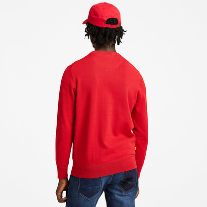 Mens Williams River Organic Cotton Sweater for Men in Red - Timberland