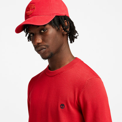 Mens Williams River Organic Cotton Sweater for Men in Red - Timberland