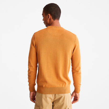 Mens Williams River Organic Cotton Sweater for Men in Yellow - Timberland