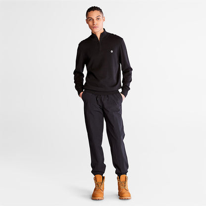 Mens Williams River Zip-neck Sweater for Men in Black - Timberland