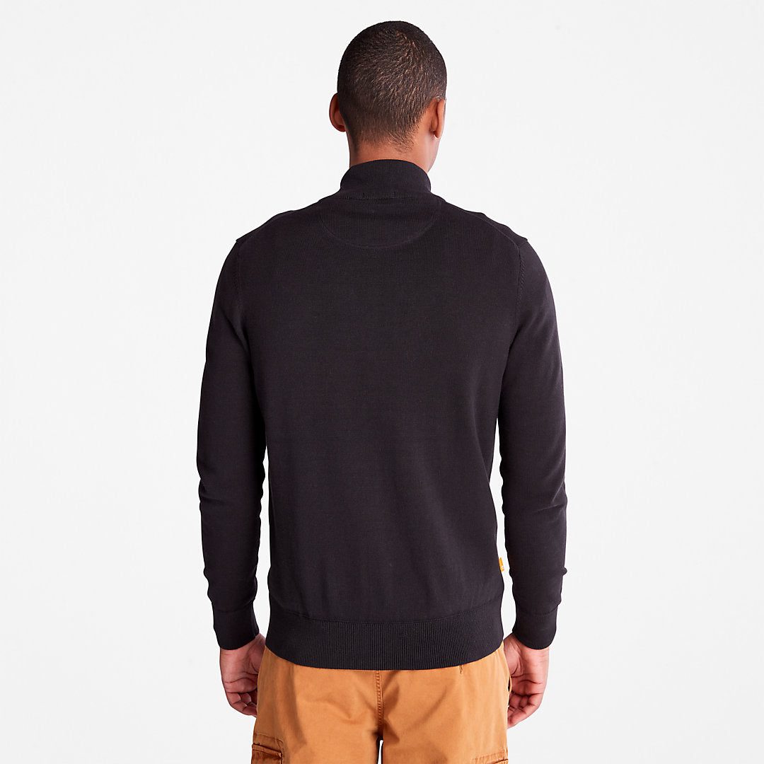 Mens Williams River Full-Zip Sweater for Men in Black - Timberland