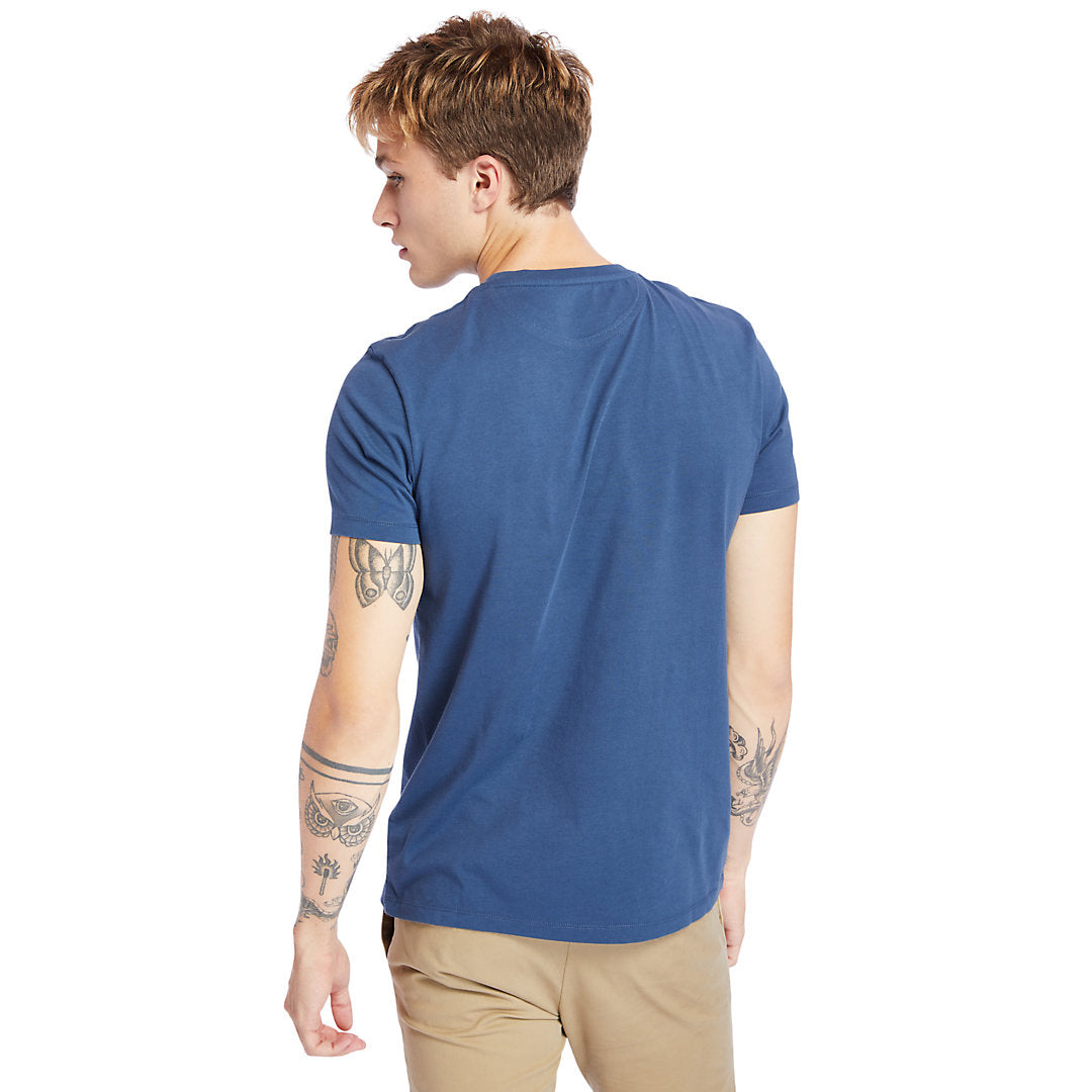 Mens Dunstan River Crew Tee for Men in Navy - Timberland