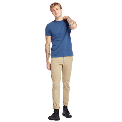 Mens Dunstan River Crew Tee for Men in Navy - Timberland