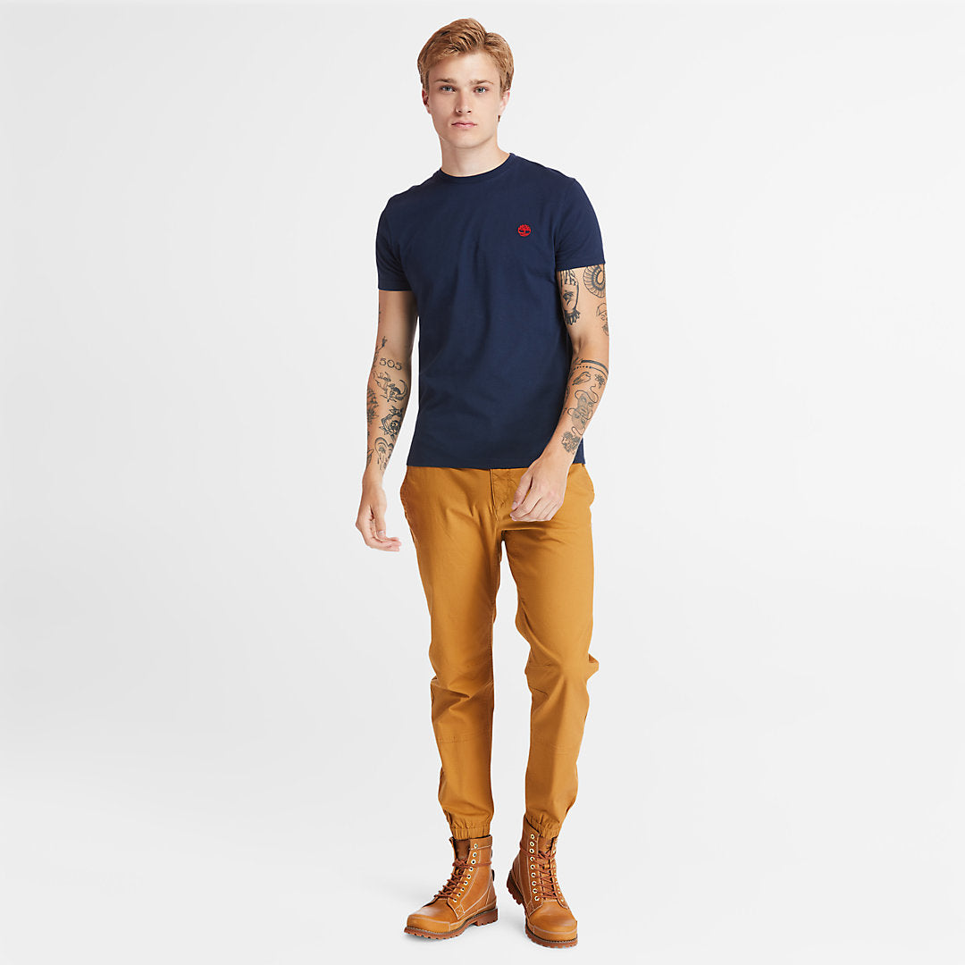 Mens Dunstan River Crew Tee for Men in Dark Blue - Timberland