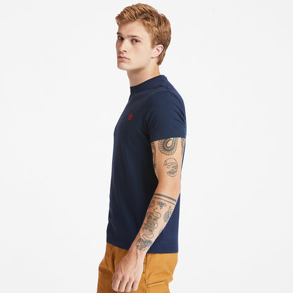 Mens Dunstan River Crew Tee for Men in Dark Blue - Timberland