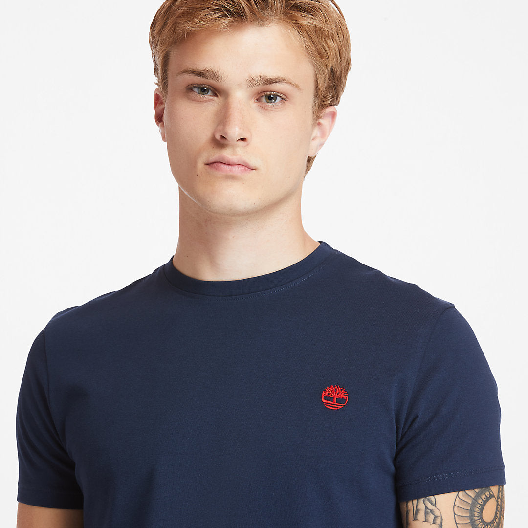 Mens Dunstan River Crew Tee for Men in Dark Blue - Timberland