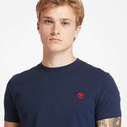 Mens Dunstan River Crew Tee for Men in Dark Blue - Timberland