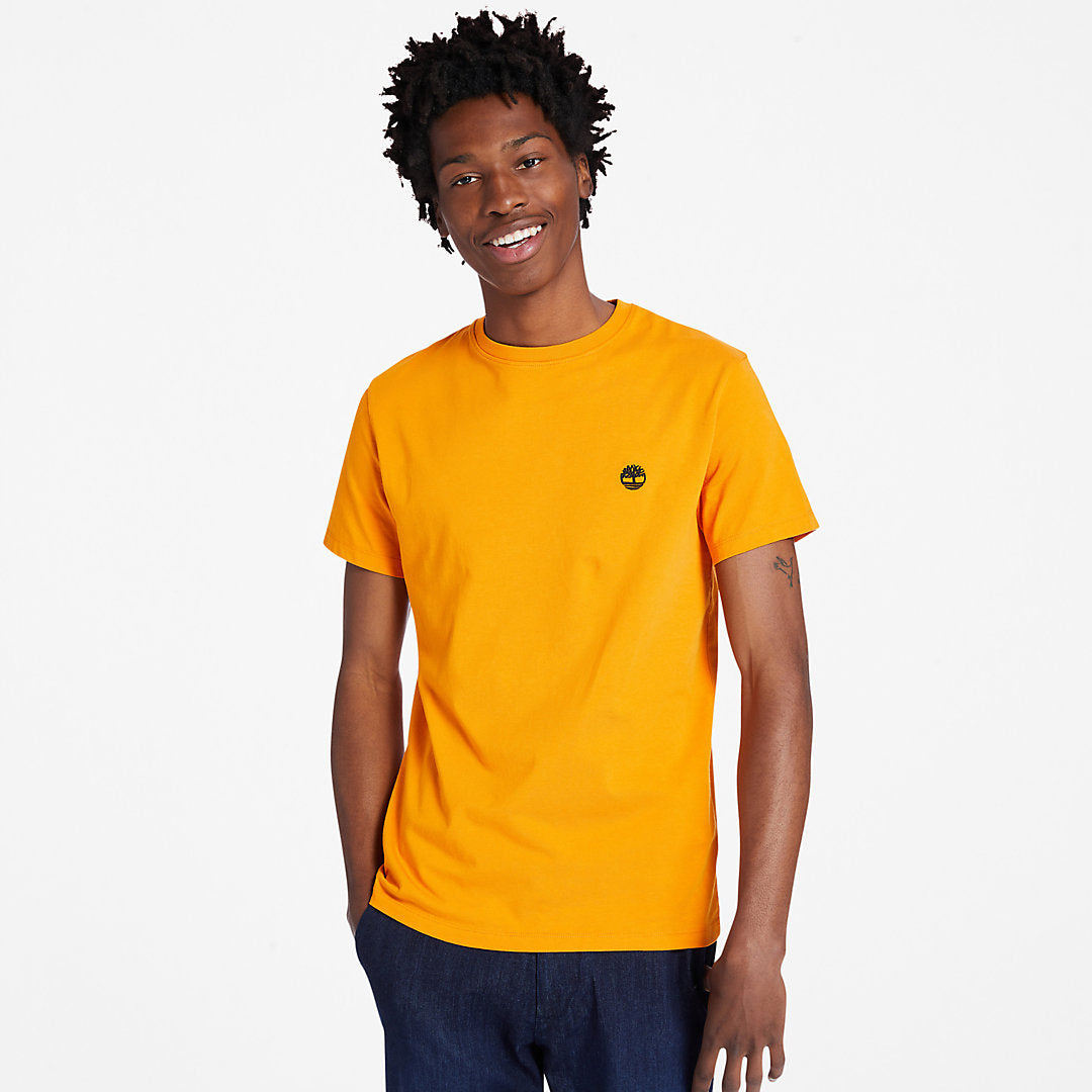 Mens Dunstan River Crew Tee for Men in Orange - Timberland