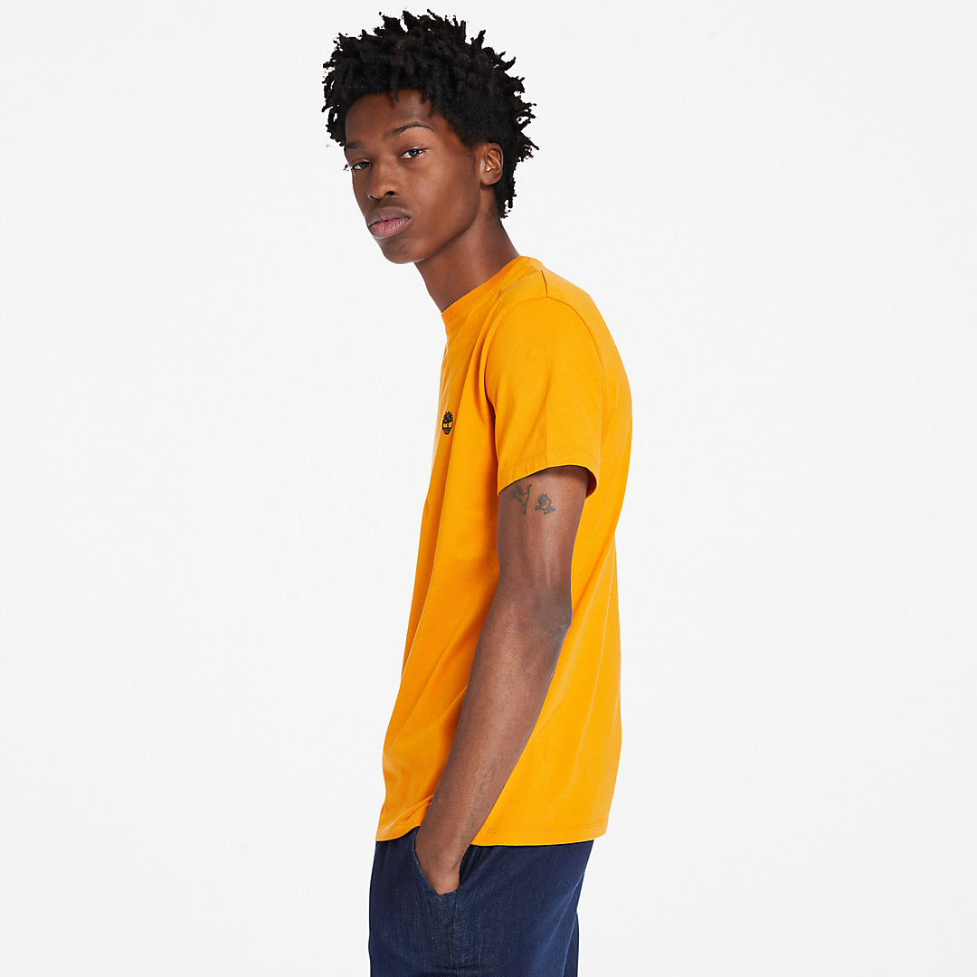 Mens Dunstan River Crew Tee for Men in Orange - Timberland
