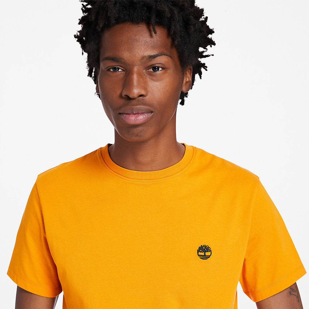 Mens Dunstan River Crew Tee for Men in Orange - Timberland