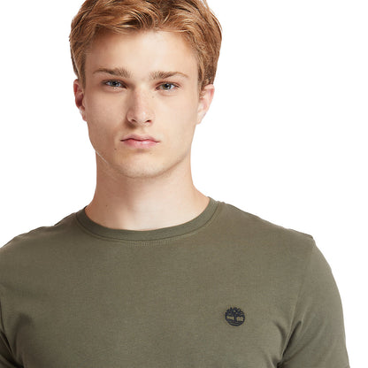 Mens Dunstan River Crew Tee for Men in Dark Green - Timberland