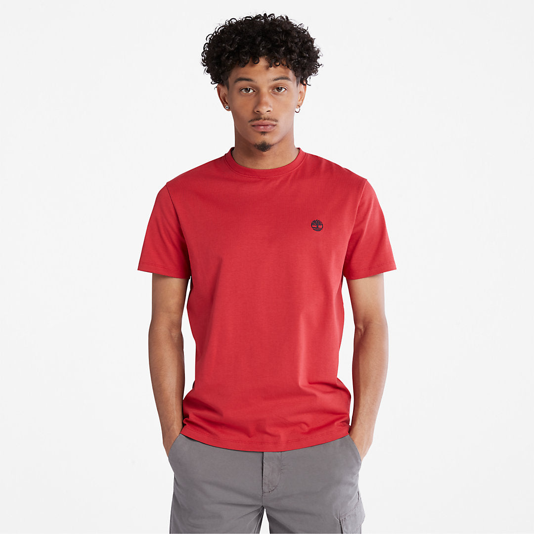 Mens Dunstan River Crew T-Shirt for Men in Red - Timberland