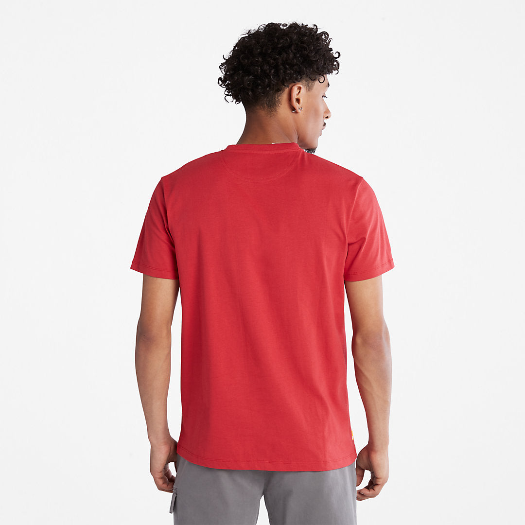 Mens Dunstan River Crew T-Shirt for Men in Red - Timberland