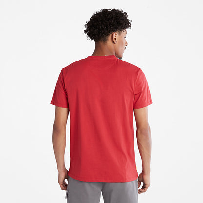 Mens Dunstan River Crew T-Shirt for Men in Red - Timberland