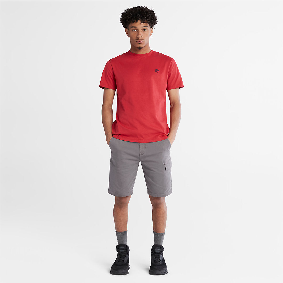 Mens Dunstan River Crew T-Shirt for Men in Red - Timberland