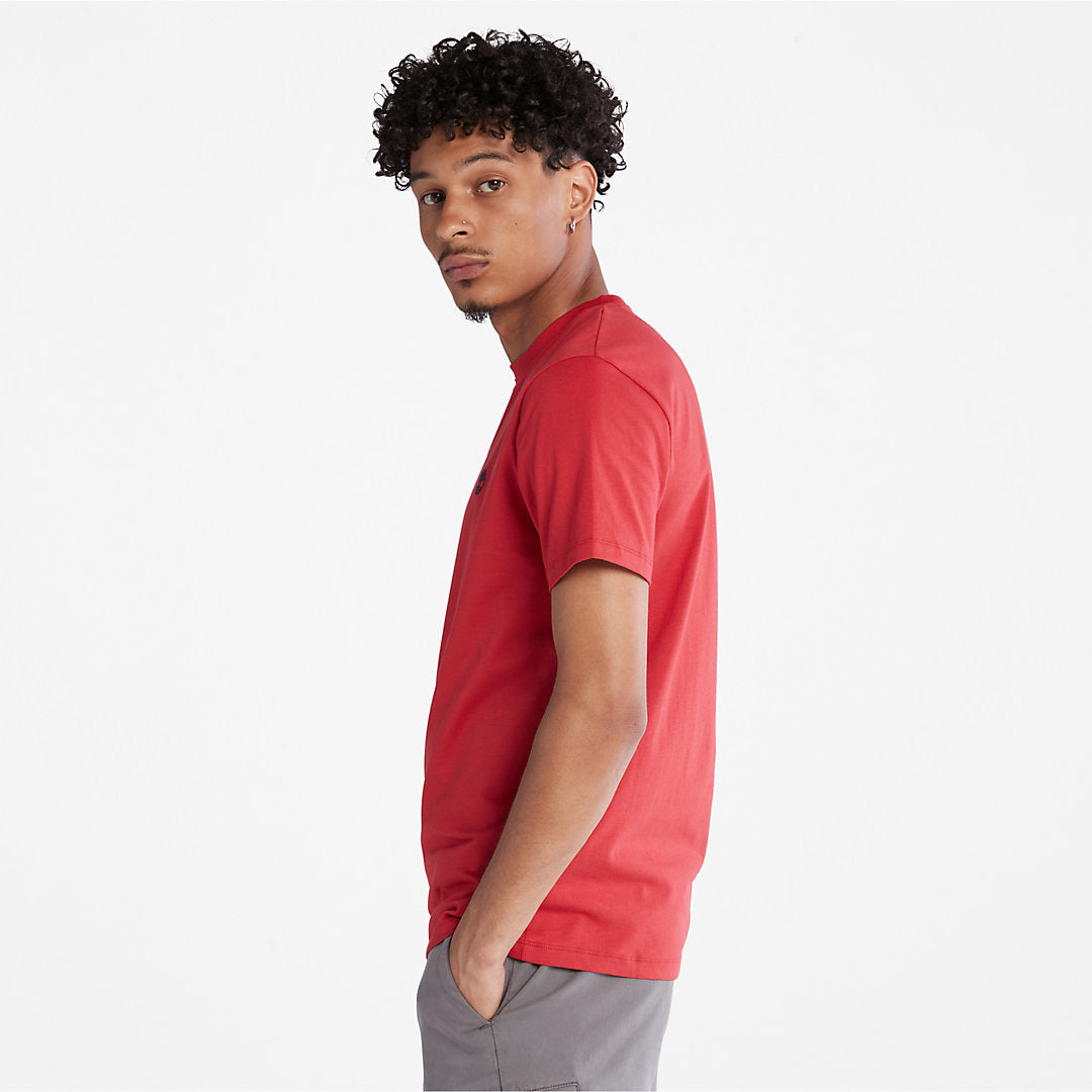 Mens Dunstan River Crew T-Shirt for Men in Red - Timberland