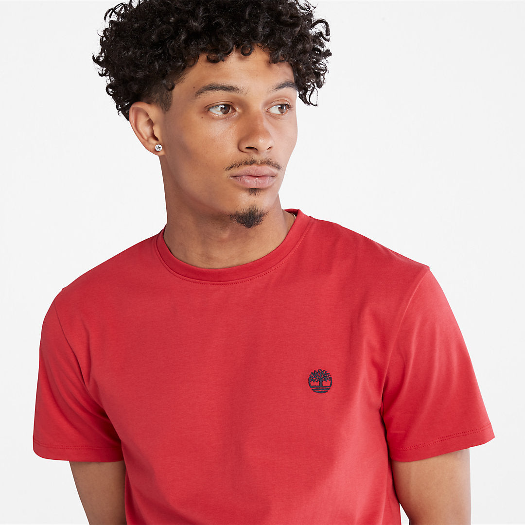 Mens Dunstan River Crew T-Shirt for Men in Red - Timberland