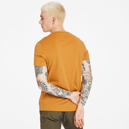 Mens Dunstan River Crew Tee for Men in Yellow - Timberland