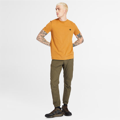 Mens Dunstan River Crew Tee for Men in Yellow - Timberland
