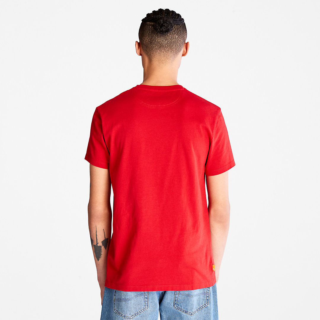 Mens Dunstan River Crew Tee for Men in Red - Timberland