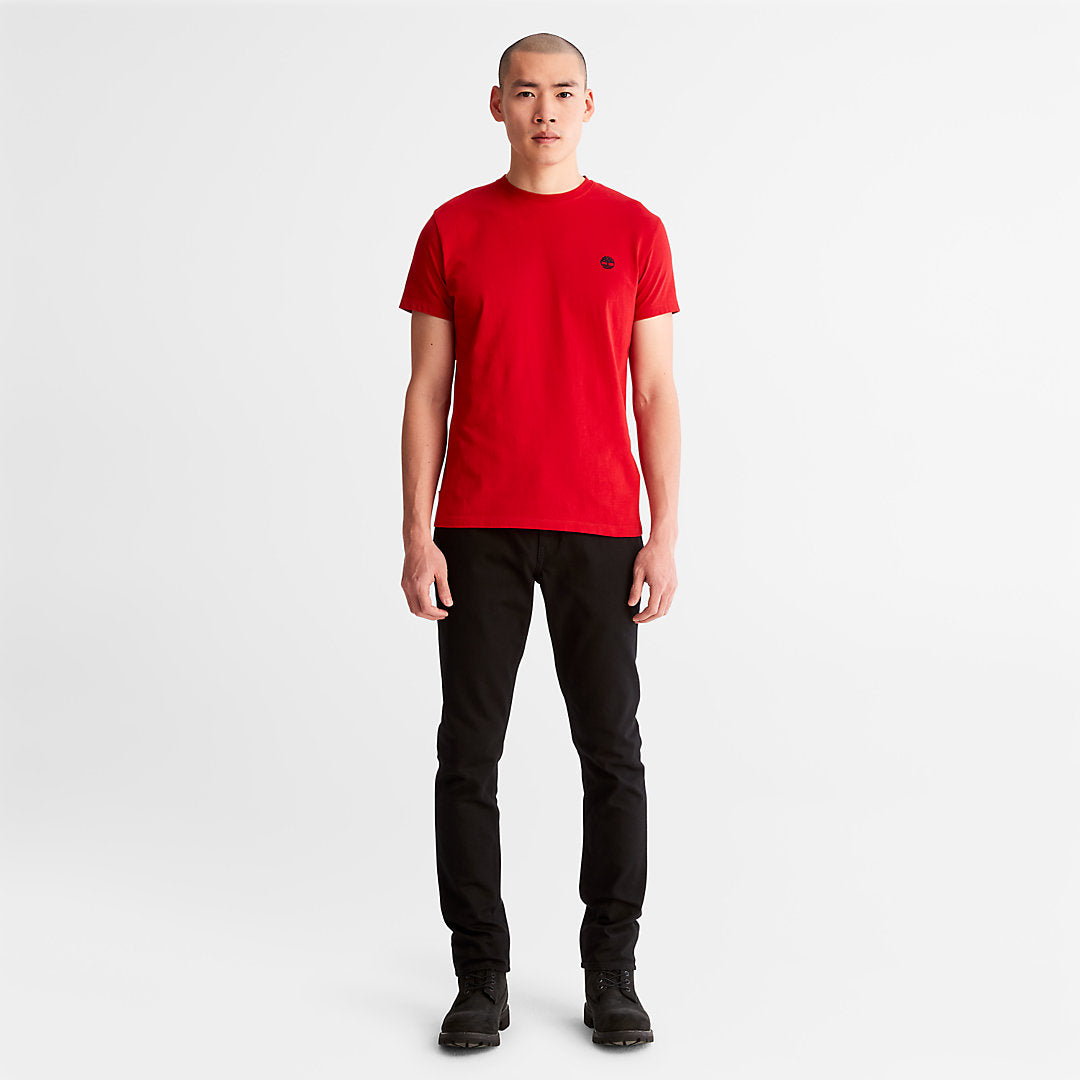 Mens Dunstan River Crew Tee for Men in Red - Timberland