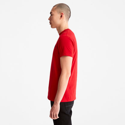 Mens Dunstan River Crew Tee for Men in Red - Timberland