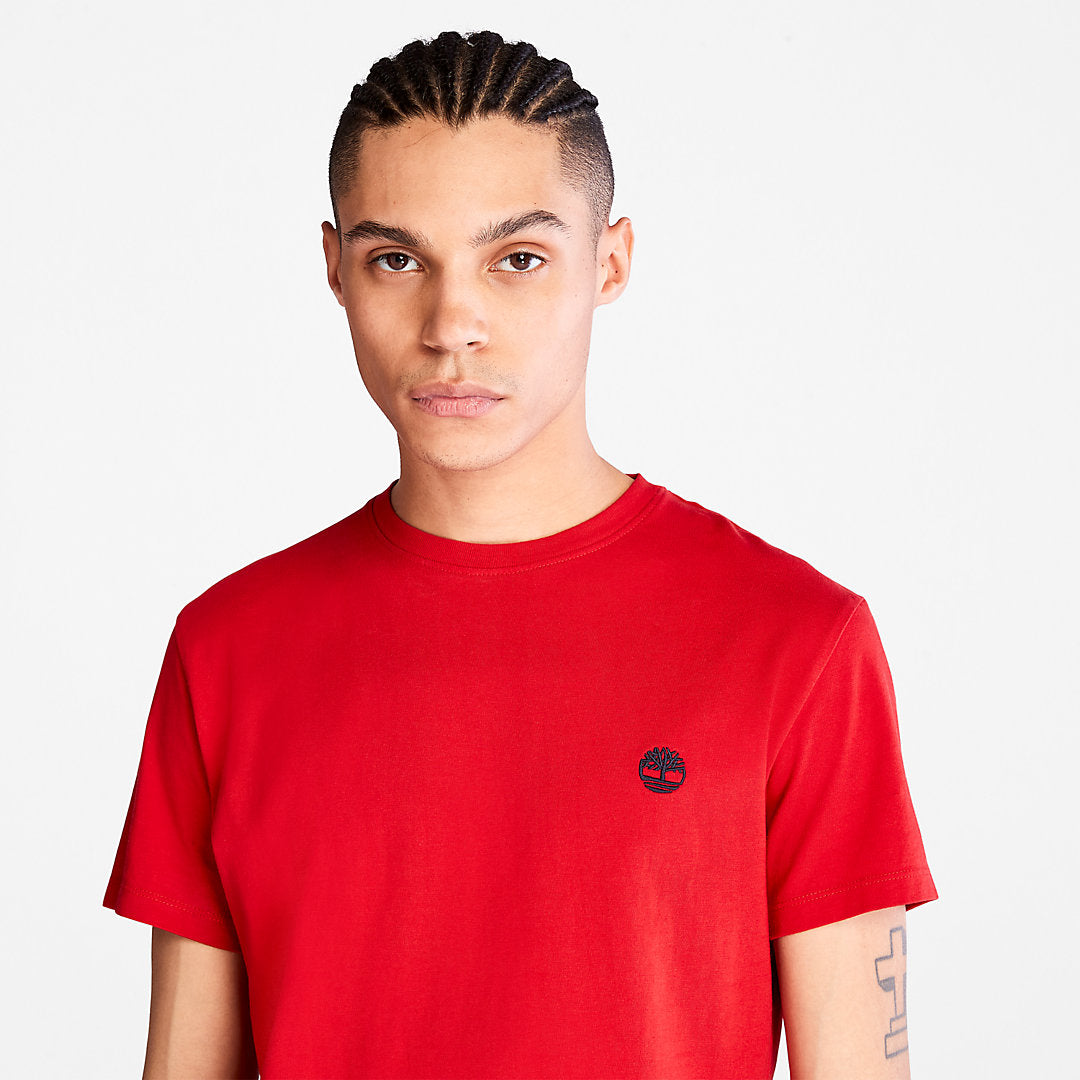 Mens Dunstan River Crew Tee for Men in Red - Timberland