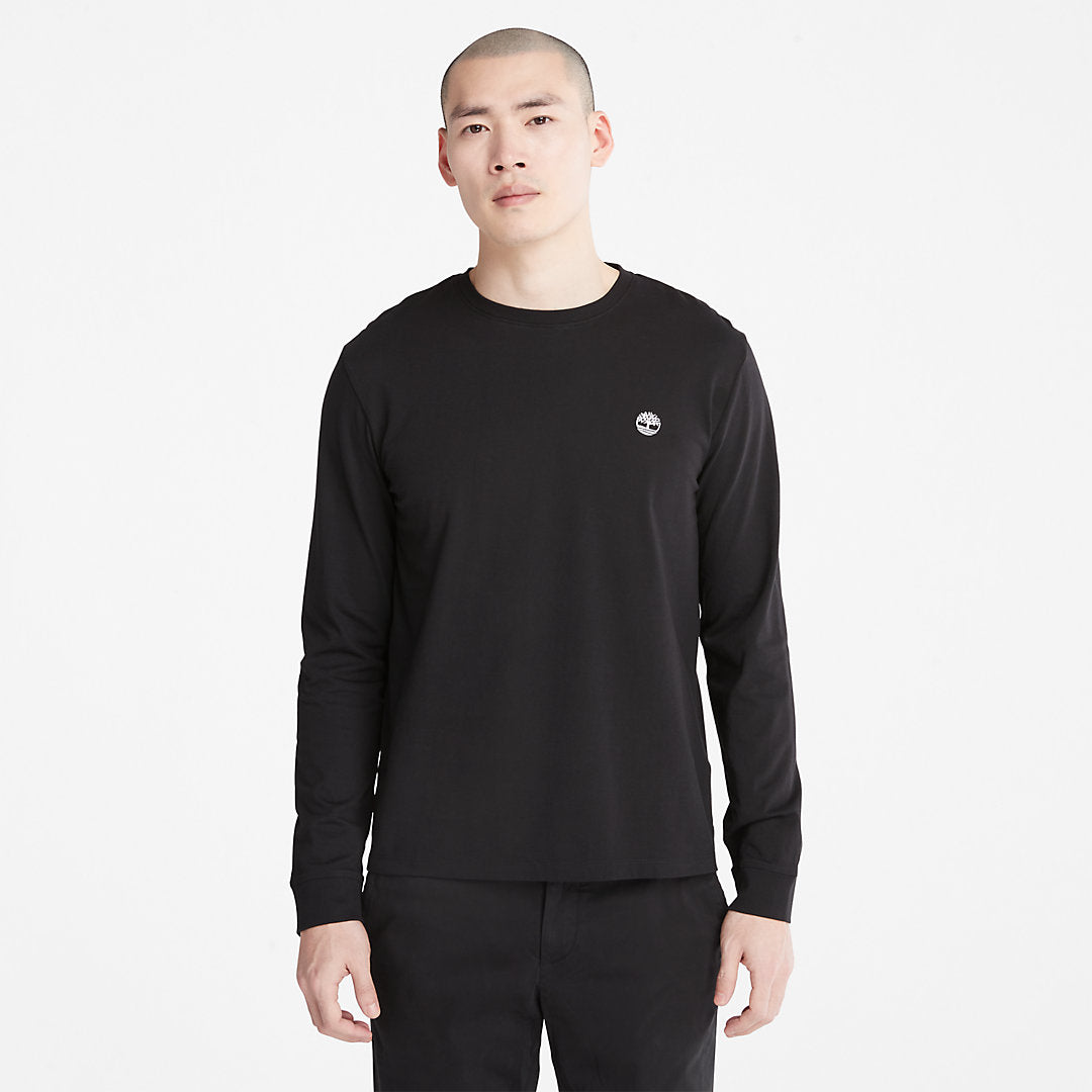 Mens Dunstan River LS T-Shirt for Men in Black - Timberland