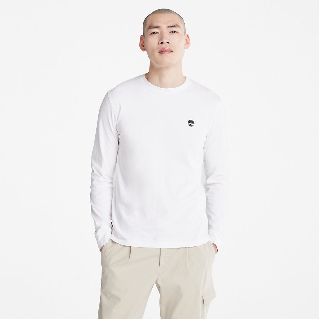 Mens Dunstan River LS T-Shirt for Men in White - Timberland