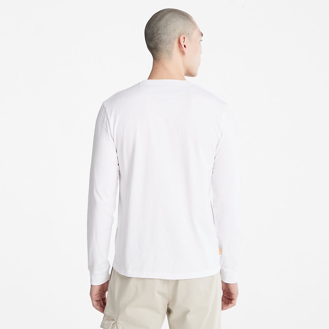 Mens Dunstan River LS T-Shirt for Men in White - Timberland