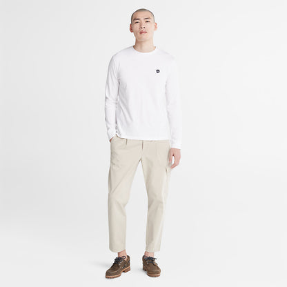 Mens Dunstan River LS T-Shirt for Men in White - Timberland