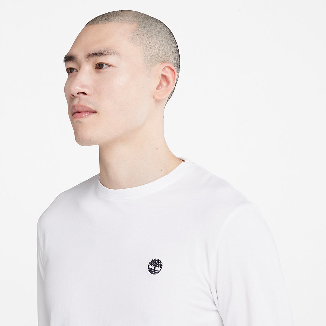 Mens Dunstan River LS T-Shirt for Men in White - Timberland