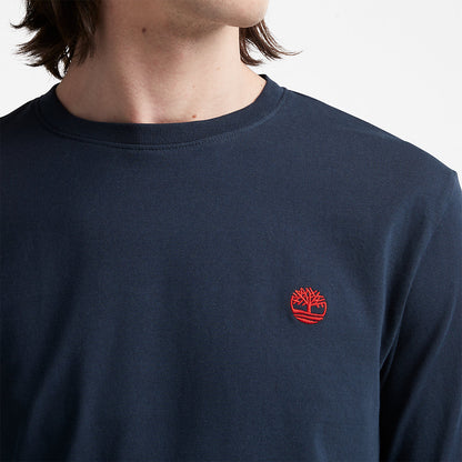 Mens Dunstan River LS T-Shirt for Men in Navy - Timberland