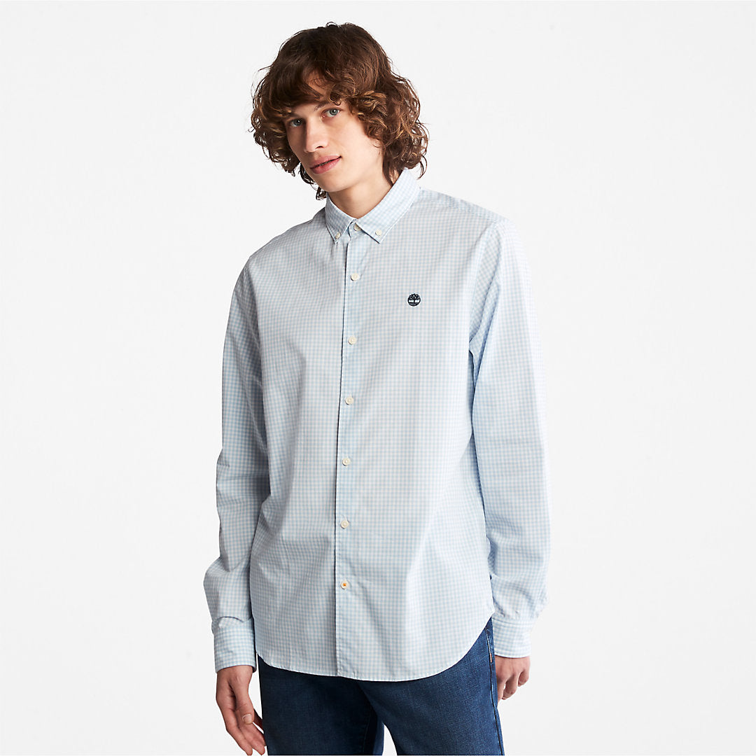 Mens Suncook River Gingham Shirt for Men in Blue - Timberland