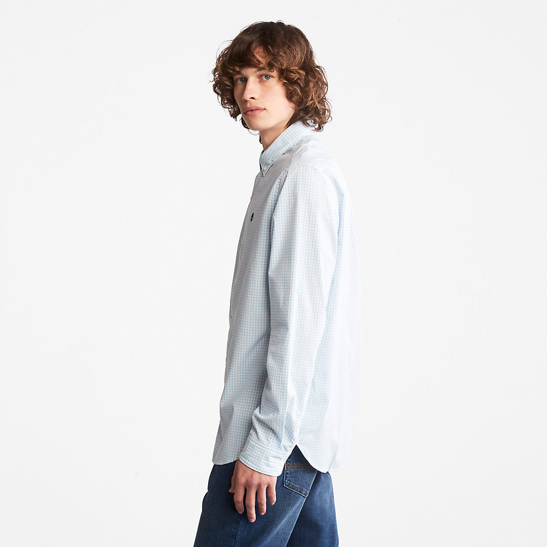 Mens Suncook River Gingham Shirt for Men in Blue - Timberland