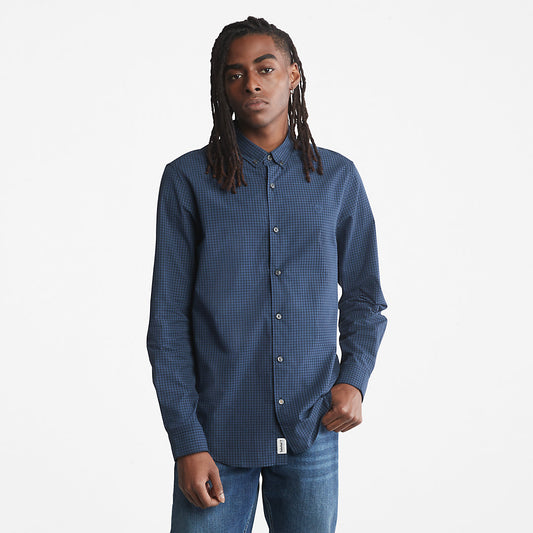Mens Suncook River Poplin Shirt for Men in Navy - Timberland