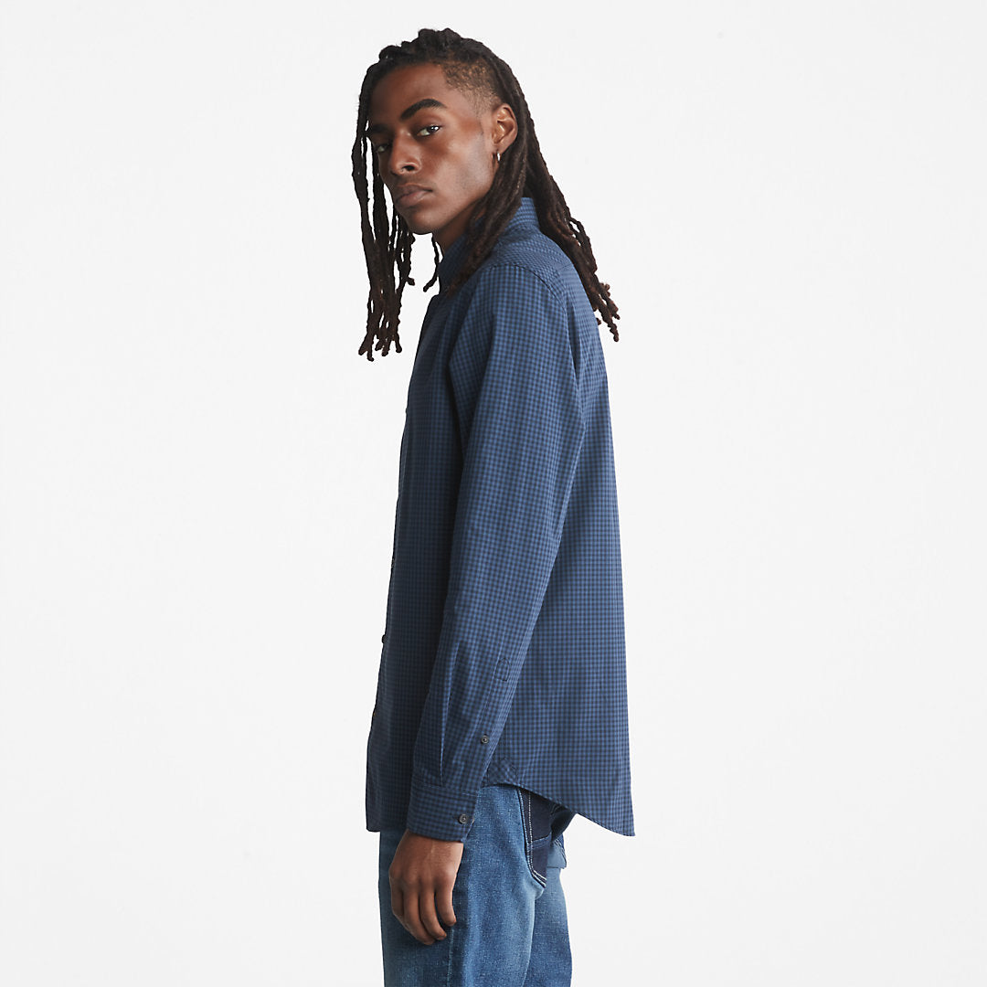 Mens Suncook River Poplin Shirt for Men in Navy - Timberland