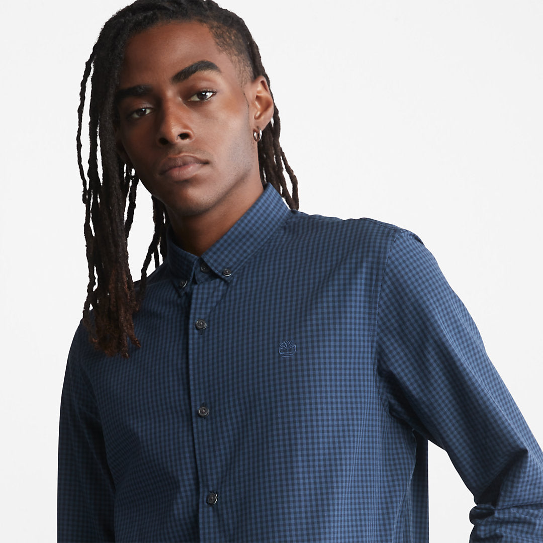 Mens Suncook River Poplin Shirt for Men in Navy - Timberland